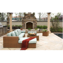 DE-(91) outdoor furniture sofa set designs/ corner sofa with sofa bed